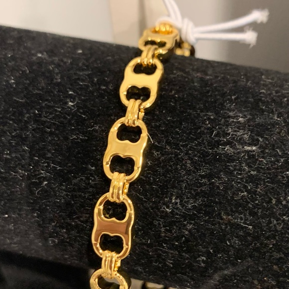 New tags Tory Burch gold cuff bracelet - Picture 6 of 10
